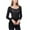Black, variant on Chbgutlmr Sheer Tops for Women Long Sleeve Mesh Ruched Tunic Tops Slim Casual Gym Workout Athletic Shirts
