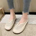 thumbnail image 4 of Sngxgn Women s Flats Breathable Comfort Slip-on Light Weight Walking Shoes(Beige,40), 4 of 7
