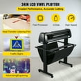 thumbnail image 2 of VEVOR Vinyl Cutter, 34 in / 870 mm Vinyl Plotter, Off-line LCD Cutting Machine, Adjustable Force and Speed for Sign Making Plotter, Available with COM USB and U-Disk, Windows System, 2 of 9