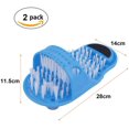 thumbnail image 2 of Limpiador de pies de ducha, 2 piezas Cepillo de pies de ducha Masajeadores de pies de baño Limpiador de zapatillas de limpieza con ventosas antideslizantes para pegar en el piso Ducha Masaje de spa, 2 of 5