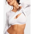 thumbnail image 2 of Women's Natrelax No Underwire Comfort Bralette Ribbed Wireless Bra Sleep Unlined V Neck Bras Soft Everyday, 2 of 7