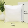 thumbnail image 3 of Ruvanti - Throw Pillows Insert, Pack of 2, (20 inch x 20 inch) Soft and Cozy, Square Decorative Pillows Fluffy Filler, Prefect for Sofa, Couch Pillows, Bed, Living Room, Outdoor Pillows - White, 3 of 9