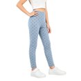 thumbnail image 3 of Resicozy Girls Athletic Polka Dot Leggings High Waisted Yoga Pants, Stretch Casual pants for Running Dance Gymnastics Gym 2-14 Years Blue 120, 3 of 4