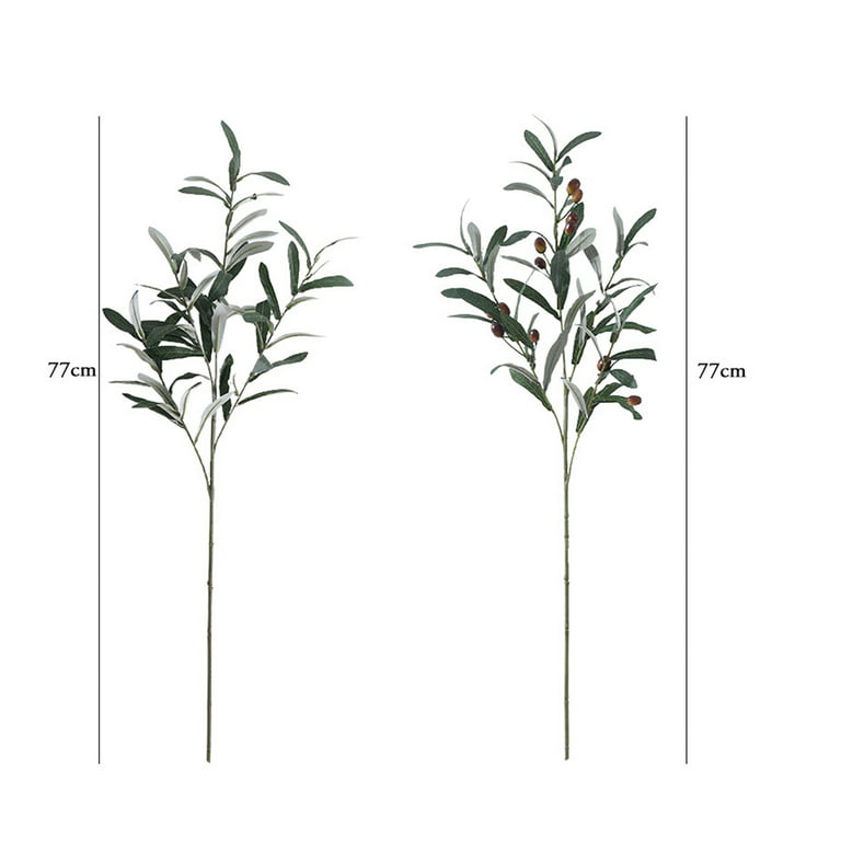 Decorative Flowers Olive Artificial Leaves Fake Greenery Branches Stems  Faux Leaf Branch Tree Flower Arrangement Eucalyptus Stem Decor From  Lvitsss, $12.05