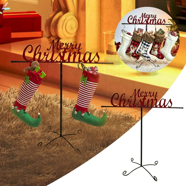 Santa Claus Interior Decoration Independent Christmas Stocking Rack