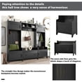 thumbnail image 7 of 4-in-1 Hallway Coat Rack with 7 Metal Black Hooks, Entryway Bench Hall Tree with Storage Drawer, Wood Coat Tree for Entryway, Wood Entryway Bench for Hallway, Living Room, Mudroom, 7 of 7