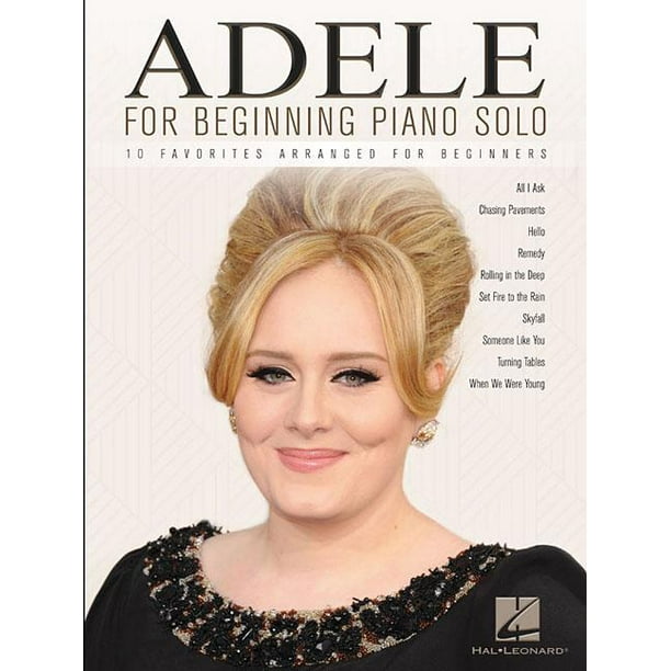 Adele For Beginning Piano Solo Paperback Walmart Com