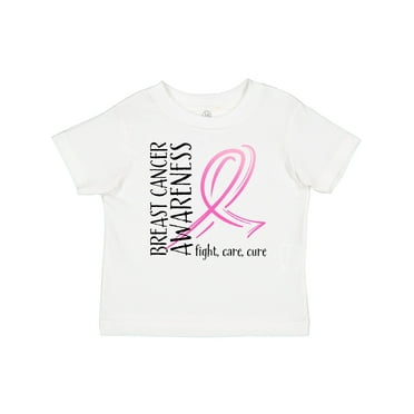 Inktastic Breast Cancer Awareness- Fight, Care, Cure Boys or Girls Baby T-Shirt