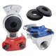 thumbnail image 1 of Universal Gladhand Emergency & Service Brake Air Hose Coupling Connectors Glad Hands Parts for Semi Trucks Trailers RVs, 1 of 5