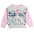thumbnail image 2 of Disney Lilo & Stitch Angel Fleece Pullover Sweatshirt and Jogger Pants Outfit Set Toddler to Big Kid, 2 of 5