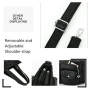 KL928 Large Tote Bag for Women Shoulder Crossbody Purses Hobo Bag (Black)