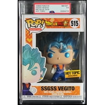 Dragon Ball Super, PSA Graded 8.5 NM-MT , SSGSS Vegito Collectible Vinyl Figure #515, Fully Encapsulated Bundle with Compatible Funko Pop! PSA Hard Protector Case