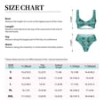 thumbnail image 6 of Daiia Hawaii Palms Women's Bikini Set Two Piece Swimsuit High Waisted Bikini Adjustable Straps Bikini Perfect for Beach, Pool, and Summer Vacation-Small, 6 of 9