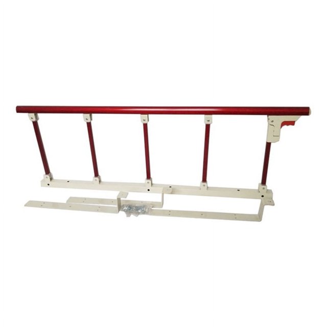 Barandilla de cama de 5 velocidades, plegable, reforzada, universal, para cama de paciente de enfermería, tipo 2
