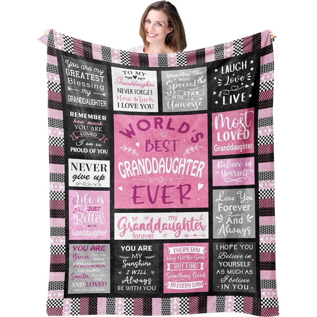 LHSHID Super soft flannel blanket Christmas Halloween Mother's Day blanket gift 50x60in