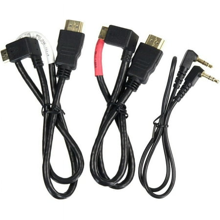 UPC: 0013964333374 | ALZO Universal Mini HDMI 2 and Audio Right Angle 3 Short Cord Cable Kit