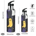 thumbnail image 2 of Yayeee 20oz Insulated Water Bottle Double Wall Stainless Steel with Flip Straw Lid, Halloween Colorful Ghosts, 2 of 7
