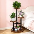 thumbnail image 6 of chaungfeng 3 Tier Plant Stand Indoor, Metal Wood Plant Stands for Indoor Plants Multiple, Corner Tiered Flower Plants Shelf Stand for Living Room Bedroom, 6 of 6