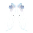 thumbnail image 2 of Diadema con orejas de para Día de Acción de , accesorios fotográficos de Halloween para niñas Azul Blanco, 2 of 8