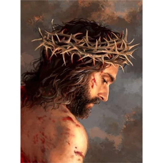 Cuadros Decorativos 5D DIY diamante pintura completo redondo taladro religioso Jesús pared decoración Rhinestone JShteea Nuevos Originales