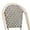 Colorful, variant on PURPLE LEAF Set of 2 French Outdoor Bar Height Bar Stool White Print Finish Back Rattan Patio Outdoor Bar Height Bar Chairs, Light Blue