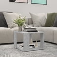thumbnail image 1 of vidaXL Coffee Table Concrete Grey 40x40x30 cm Engineered Wood, 1 of 4