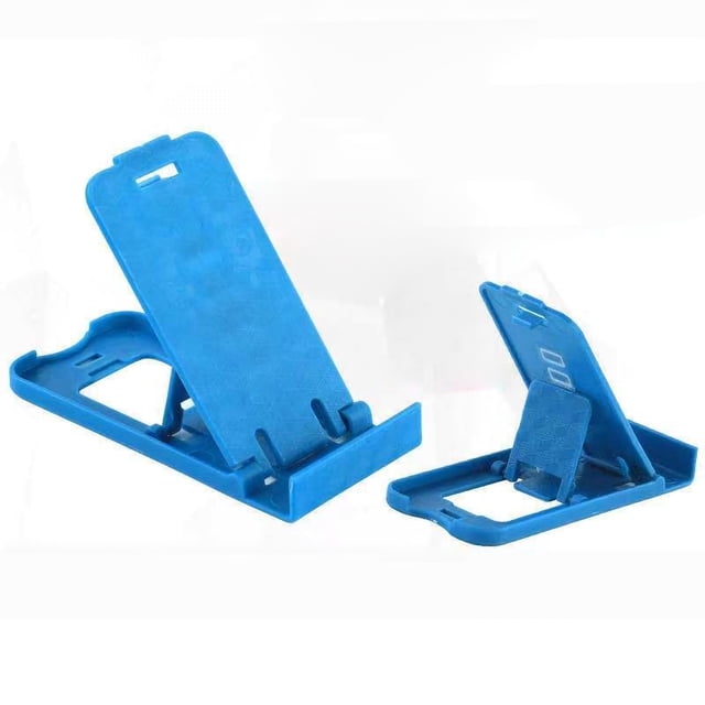 Mini Foldable Phone Stand Foldable Cell Phone Stand Desk Cell Phone Stand Mini Cell Phone Holder Simple Universal Foldable Desk Phone Stander For Home OfficeBlue