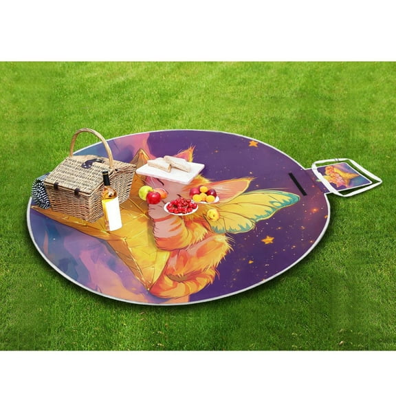 Picnic Blankets Teencool Beach Blanket Creatively Butterfly Dreams Pattern Outdoor Blanket for Travel