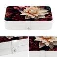 thumbnail image 4 of Flower Stylish PU Leather Necklace Holder Jewelry Stand with Removable Compartment and Decorative Box - Portable Organizer, 4 of 6
