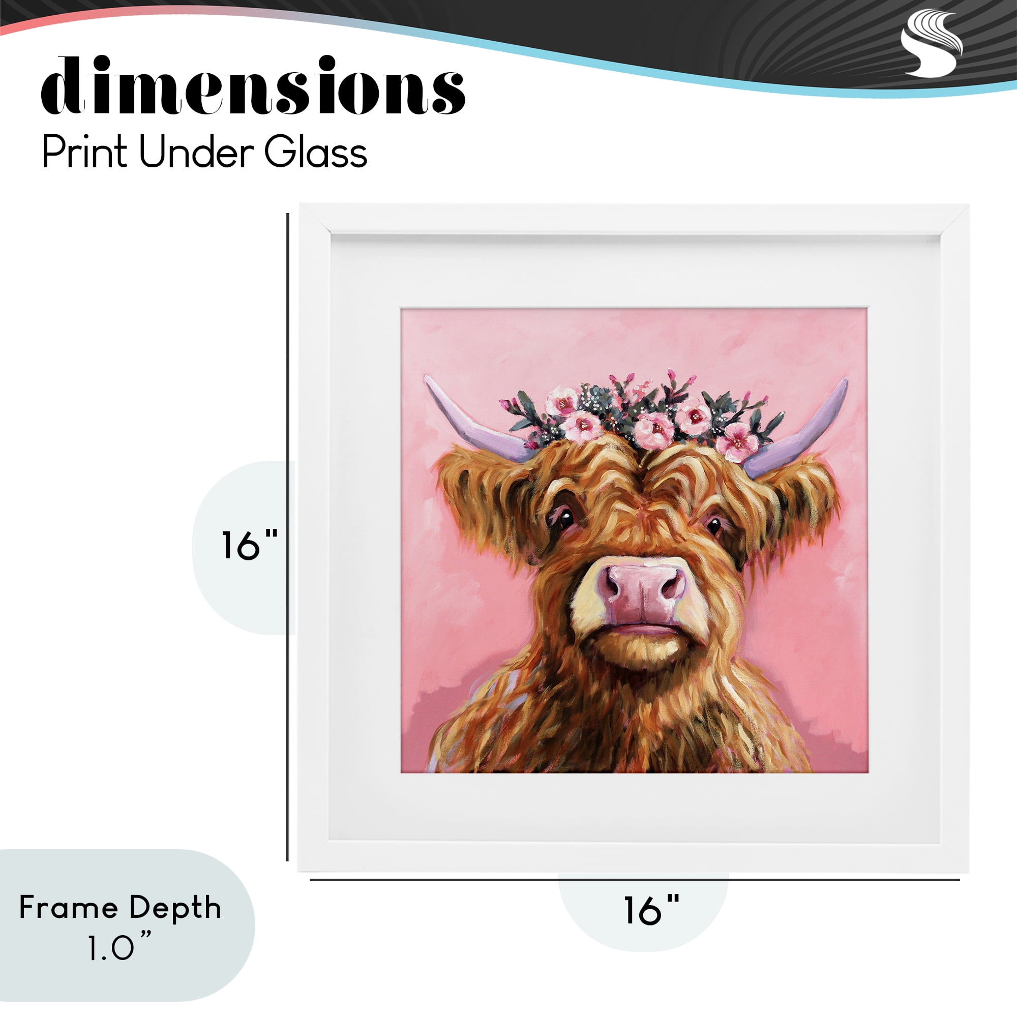 Stupell Industries Grace Of The Glen White Framed Print Under Glass, design by Lucia Stewart