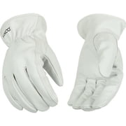 Kinco Mens Medium White Goatskin Leather Driver Glove