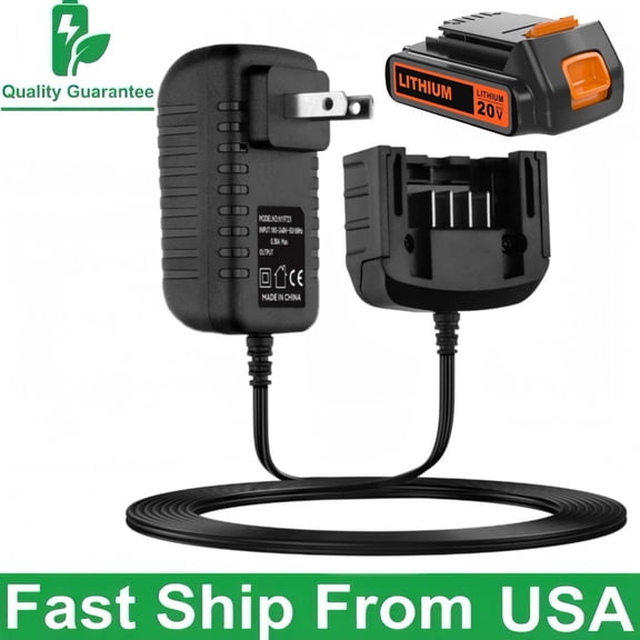 Charger Compatible with Black and Decker 20V 12V Max Lithium Battery LBXR20 LBX4020 LBX20