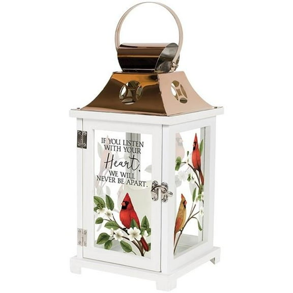 Carson Home Accents 13.5 x 6.25 in. Lantern with LED Candle & Timer - Your Heart