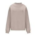 thumbnail image 3 of UQJfacai Womens Oversized Sweatshirts Mock Neck Sweatshirt Turtleneck Long Sleeve Pullover Tops Fall Winter Fashion Outfits Clothes, 3 of 8