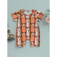 thumbnail image 2 of Coduop Baby Boys Girls Jumpsuit,Short Sleeve Crew Neck Bull Head Summer Bodysuit Playsuits, 2 of 7