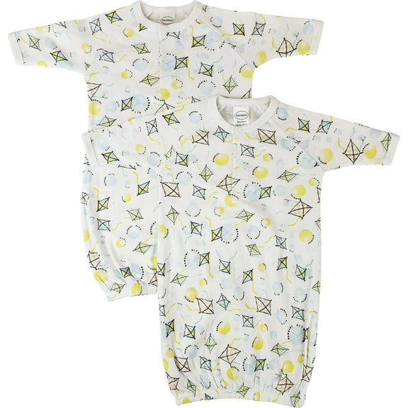 Bambini Layette Unisex Newborn Baby 2 Piece Gown Set
