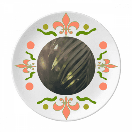 

Green Picture Nature Flower Ceramics Plate Tableware Dinner Dish