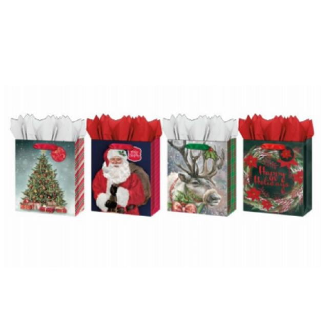 Traditional Father Christmas Santa Sacks Stocking Xmas Gifts Present Bags 38cm 
