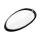 thumbnail image 2 of Black Edge Headlamp Cover Transparent Shade for B, 2 of 5