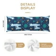 thumbnail image 3 of Bingfone Body Pillow Cover Long Pillow Case With Zipper Decorative Bedding Pillowcase 20"X54" Soft Cushion Pillow Case For Bedroom-Alpaca Astronaut In Space, 3 of 8