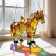 thumbnail image 4 of Atrapasol de caballo acrílico 2D para ventana | Adorno colgante con filtro de luz estilo vitral para decoración de interiores y exteriores | 20 cm, 4 of 4