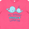 thumbnail image 4 of Inktastic My Daddy Whale-y Loves Me Youth T-Shirt, 4 of 5