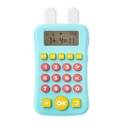 GUGUELEC Mini Cure Calculator for Kids Ages 4+, early Learning Oral Calculation Math Machine with Timing,Montessori Toys Autism Sensory Travel Toys ,Birthday Gifts for Boys Girls（Blue）
