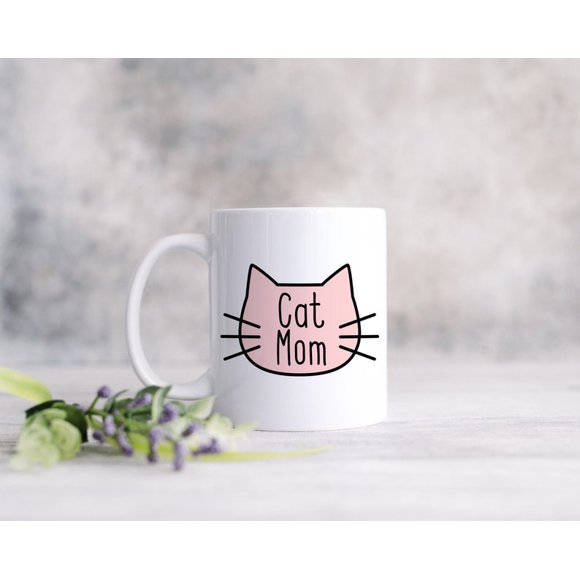 Tasse à Café Maman de Chat, Tasse pour Amateur de Chats, Ensemble de Tasses Mignonnes Chat pour Chocolat Chaud, Coffret Cadeau de Tasses Chat