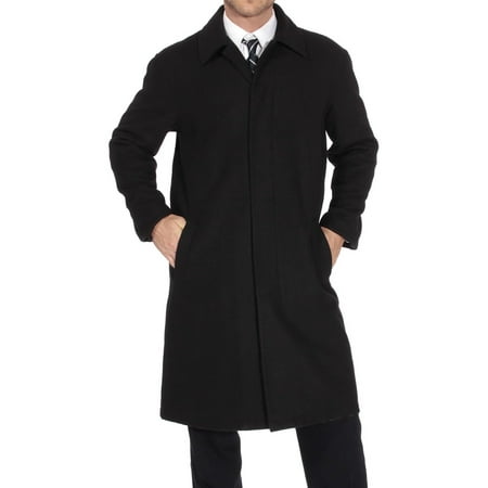 Alpine Swiss Men's Zach Knee Length Jacket Top Coat Trench Wool Blend (Best Mens Wool Jackets)