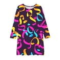 thumbnail image 2 of LOVZFMLL Robe Sans Manches Extensible Ligne A Robe de Récital Scolaire Patineuse Manches Courtes Col Rond, 2 of 4