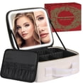 thumbnail image 1 of Bolsa de maquillaje MAYFIY LED Mirror 1X 2X 3X Vanity White, 1 of 6