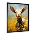 thumbnail image 3 of Designart "Adorable Caprine Image In Grassland I" Animals Goat Picture Framed Canvas Wall Art, 3 of 5