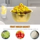 thumbnail image 3 of FOMIYES Bol Redondo De Acero Inoxidable Para Cocina Uso Múltiple Y Verduras, 3 of 6