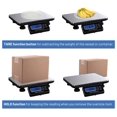 thumbnail image 4 of 660lbs LCD Digital Scale Postal Scale Platform 300kg Capacity Stainless Steel Platform Scale for Shipping Package, 4 of 8